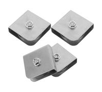 Milisten 4 Poulies en Acier Inoxydable pour Mât de Drapeau Système de Poulies Gorge Ensemble de Poulie Extérieur Fixation Sécurisée Compatible pour Réparation et Levage de Drapeau