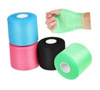 Milisten 4 rouleaux Ruban Adhésif Sportif Mousse Pré-emballage Multi-couleurs Enveloppement Extérieur Respirant pour Athlétisme Bande de Confortable et Adhésive pour Poignet et Sport