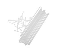 Milisten 40 Ensembles Windmill Replacement Rods for DIY Projects Thickened Plastic Poles for Handheld Pinwheels Outdoor Activities and Group Events
