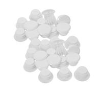 Milisten 40 Pièces Bouchons de Guidon Plastique Blanc Bouchons Étanches pour Extrémité de Barre Protection Tube de Guidon Compatibles Route et VTT Design Ergonomique pour Confort et