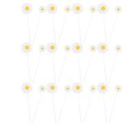 Milisten 40 Pièces Décorations de Gâteau Marguerite Piques Fleuries pour Petits Gâteaux et Gâteaux Anniversaire Fille Topper Cake Daisy pour Shower et Fête Anniversaire