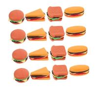 Milisten 40 Pièces Miniature Food Pretend Play Set Réaliste Hamburger Hot Dog Sandwich Toast DIY Créatif pour Cuisine Garçon Fille et Jeu de Rôle