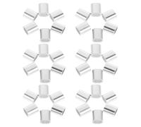 Milisten 400 Pièces Clips de Câble en Aluminium Manchon Ovale Rigide pour Sangle et Câble Métallique, Résistance Élevée et Usage Polyvalent L'industrie Marine et Aéronautique