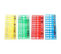 Milisten 48 Lames de biologie préparées : Accessoires pour Microscope Enfant - spécimens Animaux, végétaux et Insectes étiquetés - Lames en Plastique incassable pour l’enseignement des