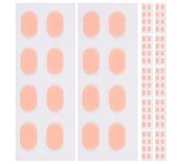 Milisten 48 paires de plaquettes nasales antidérapantes pour lunettes | Plaquettes de rechange en silicone rembourrées | Adhésif souple pour un confort optimal même après plusieurs heures