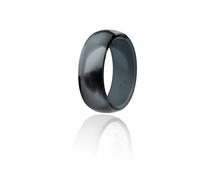 Milisten 4pièces Bagues Silicone Pour Sport Lot De Alliances Unisexes Gris Camouflage Noir Gris Foncé Argent