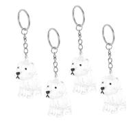 Milisten 4pièces Boîte Souvenir pour Poils De Chien Rangement Compact avec Capsule Transparente Collecteur De Poils Animaux Porte-clés Pratique pour Préserver Souvenirs