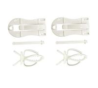 Milisten 4pièces Clips Multifonctions pour Légumes Et Os De Seiche pour Perroquet Fixation pour Cage Oiseau Accessoire Animaux Blanc