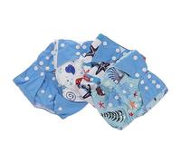 Milisten 4pièces Couches Unisexes Garçon Fille Ajustables Respirantes Lot De Couches-culottes Pour Garçon Fille Élastique Lavable Prévient Fuites Urinaires