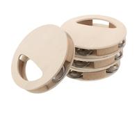 Milisten 4pièces Hochets Bois Non Peints Pour Garçon Fille Jouets De Développement Sensoriel Montessori Adaptés Peinture Artisanat