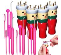 Milisten 4pièces Kit De Tricotin Bois Jouet à Tricoter pour Débutants Kit De Loisirs Créatifs Éducatif pour Filles