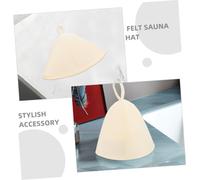 Milisten 4pièces Lot de Bonnets De Sauna Feutre pour Femme Et Homme Couvre-Chef Traditionnel Russe Protection Capillaire pour Hammam Et Spa