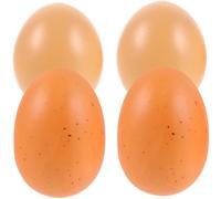 Milisten 4pièces Lot de Œufs Mousse Décoratifs Simulation Œufs Matériel pour Peindre Artisanat De Pâques