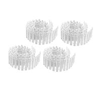 Milisten 4pièces Mini-clôture Bois Décorative pour Jardin ou Mini-Jardin Féerique Lot de Facile à Installer Adaptable à Toutes Formes Décoration pour Pot de Fleurs et Mini-scènes