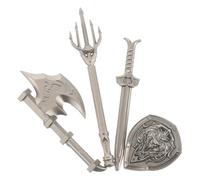 Milisten 4pièces Miniature and Fordent Kids Creative Building Blocks Knight Accessories for Imaginative Play