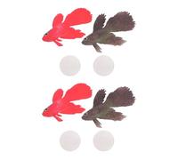 Milisten 4pièces Poissons Artificiels pour Aquarium Décorations Lumineuses Accessoires De Poissons Statues pour Aquarium Flottants Aménagements pour Betta Décorations sous-Marines