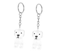 Milisten 4pièces Porte-clés Collectionneur de Poils Animaux Souvenir Poils de Chien Capsule Commémorative Transparente pour Propriétaires Animaux Mémorial pour Préserver Les Souvenirs de Co