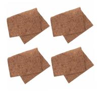 Milisten 4pièces Tapis Fibre De pour Reptiles Lot de Antidérapante Et Douce pour Terrarium pour Dragons Barbus Et Lézards