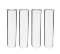 Milisten 4pièces Vase Verre Transparent pour Plantes De Éprouvettes De Propagation Station De Culture Hydroponique pour Décoration De Bureau Et Maison
