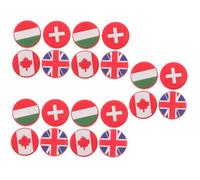 Milisten 5 Ensembles Amortisseur De Vibration pour Raquette De Tennis Silicône Design Drapeau National pour Adultes Confort Et Améliorés Pendant Jeu 4 Pièces * 5