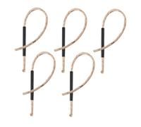 Milisten 5 pièces Corde Allumage Cirée pour Camping Corde Ignifuge Jute Pratique et Portable Allume-feu Polyvalent pour Barbecue et Survie Plein Air