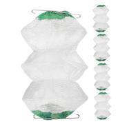 Milisten 5 Pièces Couches Lampes à Gaz Couvre Mantles Tubulaires Double Clip Résistants pour Lanternes de Camping Extérieur