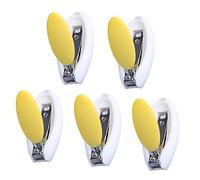 Milisten 5 Pièces Coupe Ongles Œuf Ciseaux à Ongles Sécurisés Couleur Aléatoire pour Utilisation Couleur Aléatoire