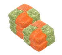 Milisten 5 Pièces Gâteau d'herbe De Lapin Gerbille Peluche Cochon Animal De Compagnie Bouché Clapier Jouets pour Hamsters Nourriture pour Hamsters Tunnel pour Cobaye Farine Riche en Gluten