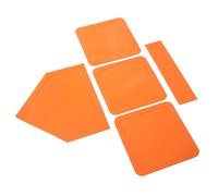 Milisten 5 pièces Lot de Bases de Baseball et Softball Caoutchouc Épais Plaque Accueil Antidérapante et Étanche pour Entraînement Intérieur et Extérieur Adaptée Aux Joueurs et Équipes