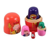 Milisten 5 Pièces Matriochka poupées gigognes Russes Pingouin Peluche Casse-Noisette poupées gigognes Russes Poulet poupées Casse-Noisette poupées gigognes de noël Casse-Noix Russe en Bois