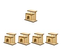 Milisten 5 Pièces Mini Maison Décorative pour Griffoir Miniature Adorable et Accessoires de Poupées pour Micro Scènes