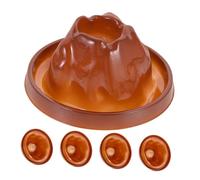 Milisten 5 pièces Modèle Volcanique DIY pour Expériences Éruptions Accessoires Éducatifs pour Garçon Fille Base et Coque de Scientifique pour Projets Scolaires et Ateliers
