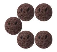 Milisten 5 Pièces Pierres de Sauna Volcaniques Naturelles Pierres Chauffantes Multiporeuses pour Sauna Intérieur et Extérieur Optimisées pour Diffusion de Vapeur et Chauffage Uniforme