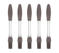 Milisten 5 Pièces Pinceau Silicone Résistant Haute Température pour Barbecue et Pâtisserie Brosse Multi-Usage pour Cuisson Huile et Marinade Nettoyage Facile Outil Cuisine Polyvalent