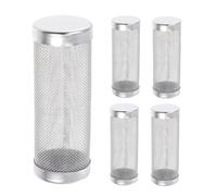 Milisten 5 Pièces Protection Acier Inoxydable pour Entrée Aquarium Maille Fine Anti-débris Sécurité Crevettes et Alevins Diamètre