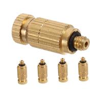 Milisten 5 Pièces Pulvérisation Buses d'eau pour Tuyau D'arrosage Pulvérisateur à Buse Petites Buses De Brumisation Buse De Brume Buse D'atomisation Golden Laiton