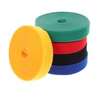 Milisten 5 Pièces Ruban Adhésif Nylon Coloré pour Gestion des Câbles Gaines pour Câbles Attaches Auto-agrippantes Bande de Fixation Domestique