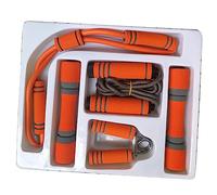 Milisten 5 Pièces Set Fitness avec Corde à Hand Gripper Puller et Haltères Équipement Sport Compact et Durable pour Hommes et Femmes à