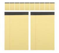 Milisten 50 Feuilles Bloc-notes Juridique Jaune à Lignes, Portable | Papier, Design Minimaliste et Élégant, Écriture Nette, Usage Maison, Achats de Papeterie