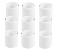 Milisten 50 pièces Bracelets à Cliquets Blancs pour Garçon Fille Bracelets Slap Plastique pour DIY Peinture et Graffiti Accessoires de Fête pour Anniversaire et Événements
