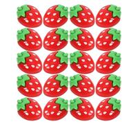 Milisten 50 Pièces Mini Perles de Résine Fraise, Breloques DIY
