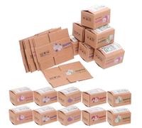 Milisten 50 Pièces Scale Realistic Dollhouse Packaging for Creative Gift Wrapping and Small Business Mailing