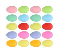Milisten 50 pièces Œufs de Pâques DIY Plastique Peints à Main Décoration de Pâques Accessoires pour Bricolage Œufs Artificiels pour Créer des Décors Originaux Jardin Maison