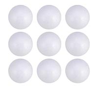 Milisten 50Pcs Boules de Mousse Artisanale Boules de Mousse de Lisse pour Les Arts Artisanat Bricolage Ornements Projets Scolaires Décoration de Noël (Blanc 5Cm)