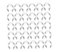 Milisten 50pièces Clips De Support Acier Inoxydable pour Tubes LED Fluorescents Fixation Robuste Et Facile à Installer pour Ampoules Et Tubes Lumineux