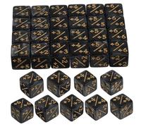 Milisten 50pièces Dés à Jouer pour Jeux De Société Accessoires De Jeu De Table Matériel Entraînement Aux Mathématiques Set De Dés pour Jeux De Rôle