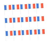 Milisten 50pièces Drapeau Du Qatar à Main Avec Hampe Drapeau National Décorations Patriotiques Pour Événements