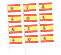 Milisten 50pièces Drapeau Du Qatar Drapeau Décorations Patriotiques à Gestes Petits à Agiter Portatifs