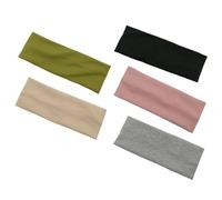 Milisten 5pièces Bandeaux Élastiques Pour Sport Le Maquillage Lavage Du Visage Assortiment De Couleurs Pour Yoga Et Entraînements