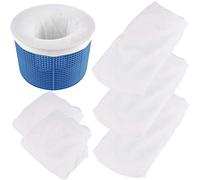 Milisten 5Pièces Chaussettes Filtrantes de Piscine Maille Ultra Fine de Chaussettes Réutilisables pour Panier Écumoire Protection Système de Filtration Débris